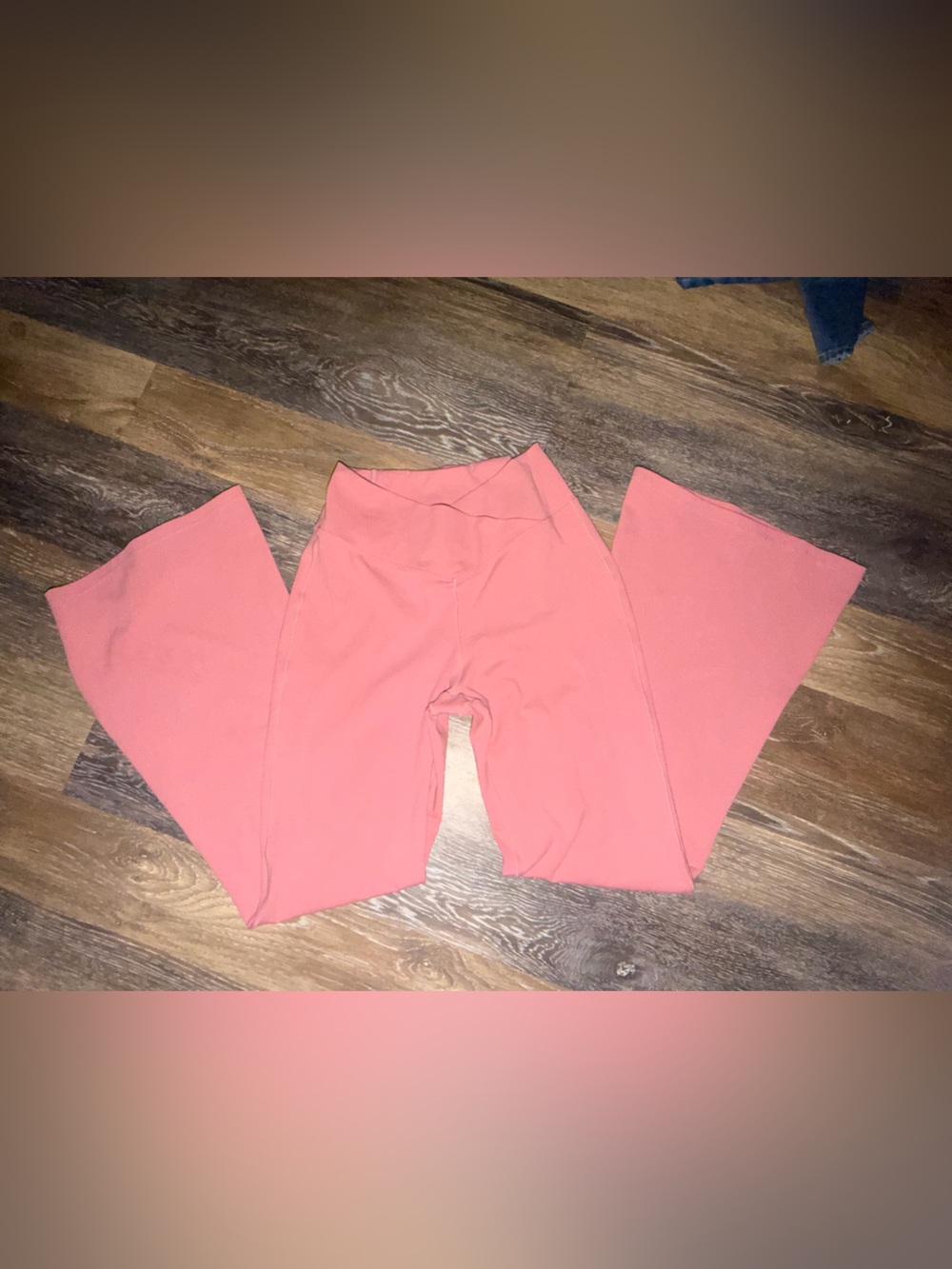 Coral Pink Stretch Leggings